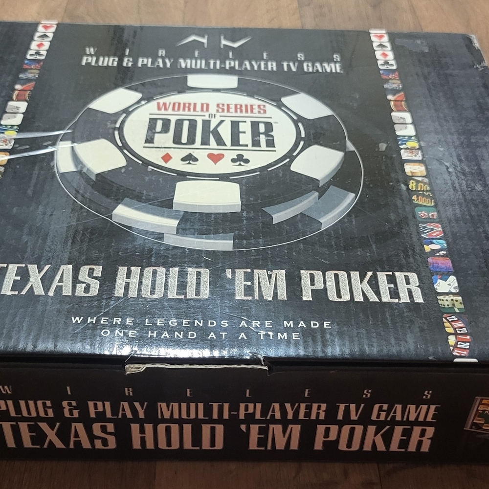 Texas Hold 'Em Poker Wireless Plug and Play multiple players TV game